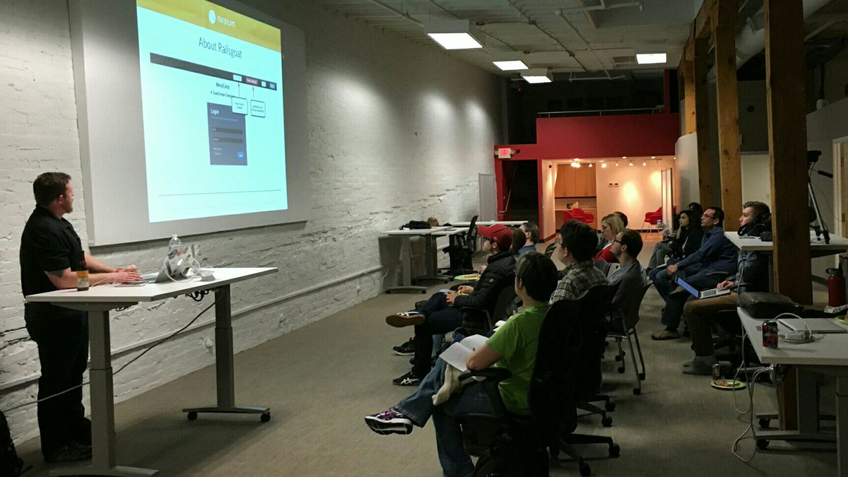 OmahaRuby's tweet image. Lots of security tips being presented by @cktricky at tonight&apos;s meetup at @agape_red!