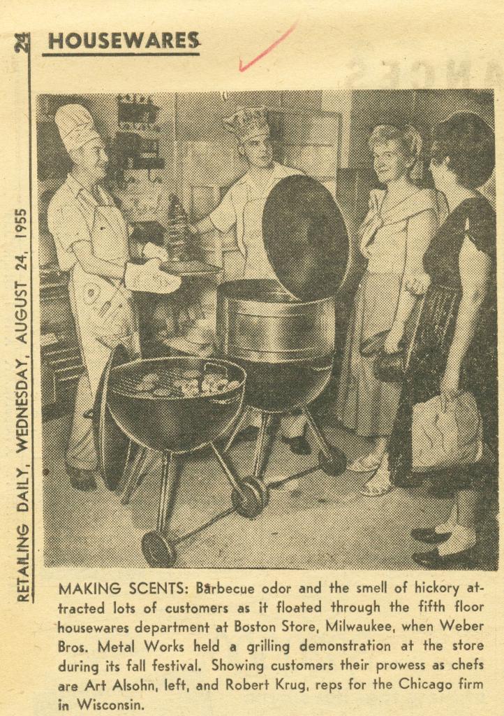 WeberGrills's tweet photo. Check out this 1955 newspaper clipping! #TBT https://t.co/VI9QjRn0fH