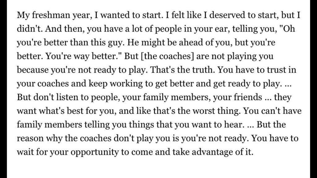 TeamCP25AL's tweet photo. Now this real talk. All parents and players should definitely read. Buddy Hield on playing time. https://t.co/tqOALFmjcw