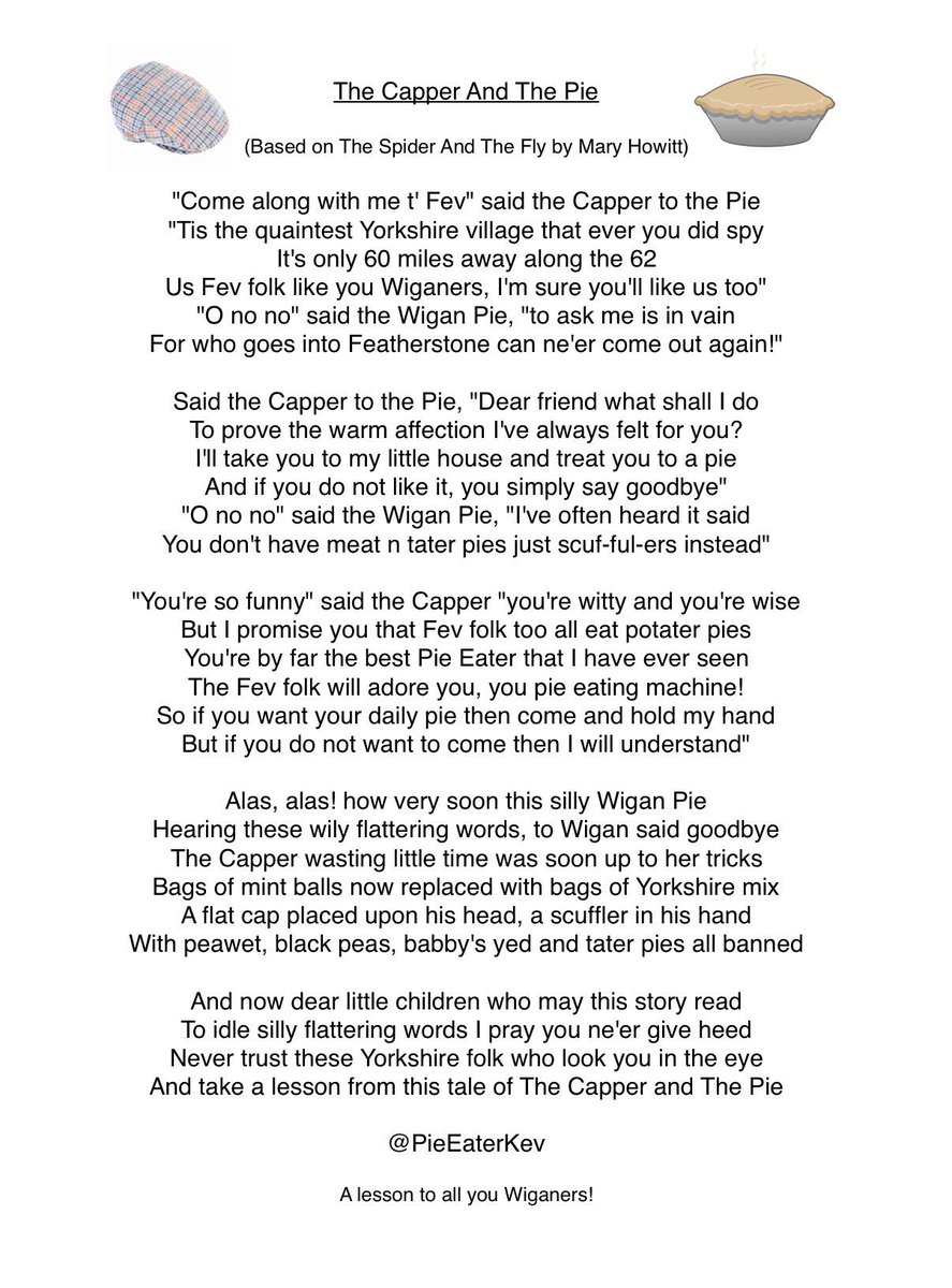 PieEaterKev's tweet photo. A poem for British Pie Week #PiePride https://t.co/sQRAXSlBg8