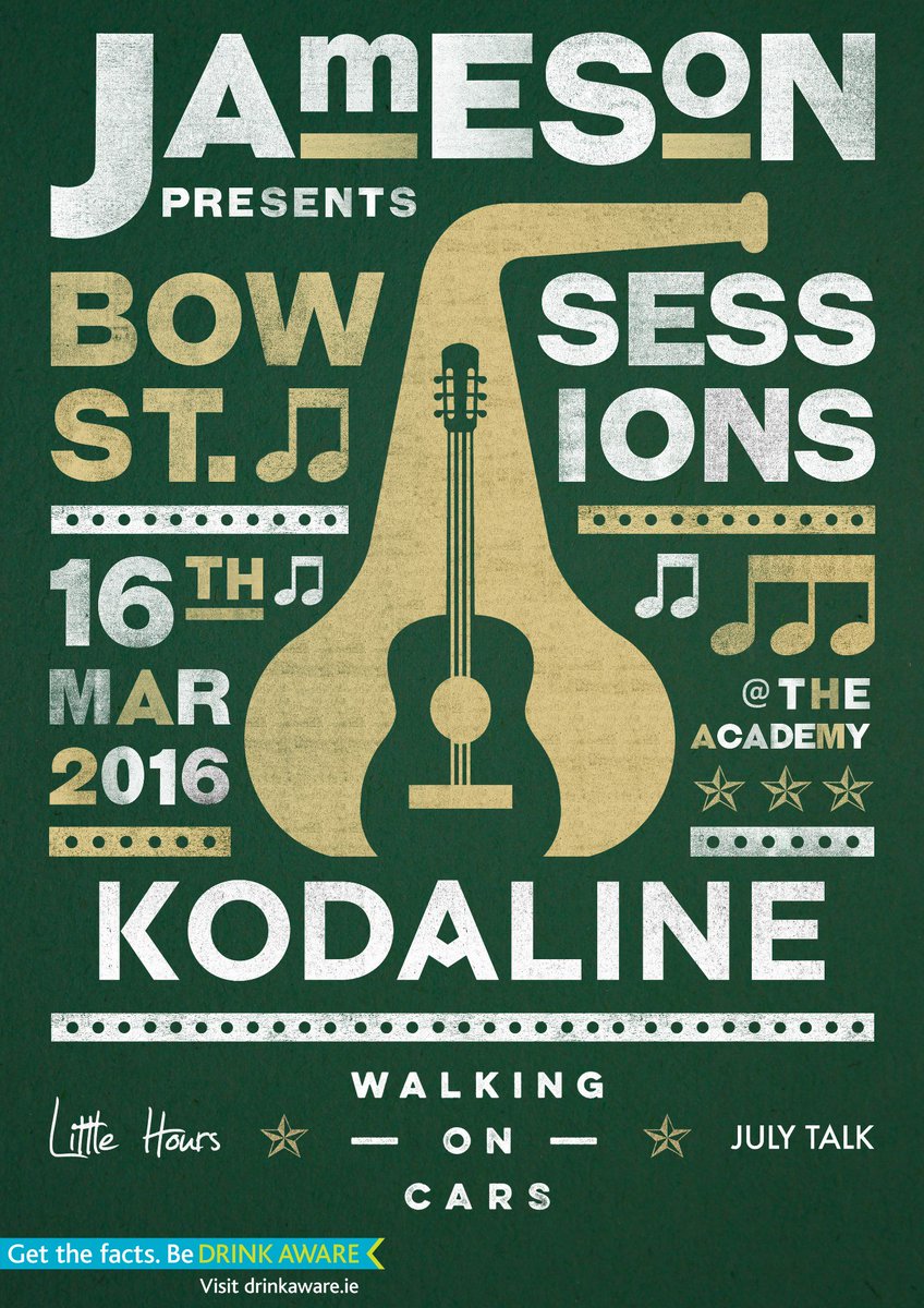 LovinDublin's tweet photo. WIN! We have tickets for #BowStSessions at @academydublin next week! RT https://t.co/N33UTSNvBm #BeOriginal #Jameson https://t.co/FNtiErIr2g