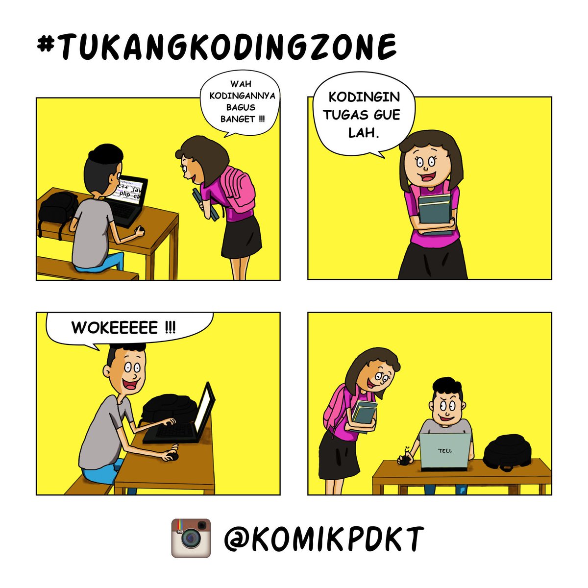 Komik PDKT On Twitter Hanya Mahasiswa IT Yang Tahu