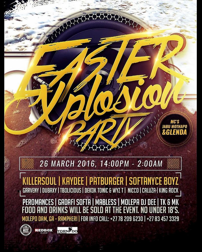 SoftaNyce1's tweet photo. Do join us this Easters.
#SoftaEvents
#IfItsNotSoftaItsNotNyce
cc @mokgoduso @GadafiSofta_SA https://t.co/IzFwZIC1kY
