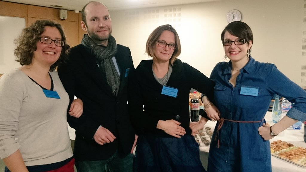 RegSchlag's tweet photo. Café & Croissants ☕ au 105 avant que ne débute la 3e journée du #Colloquebiographies2016 @EHESS_fr https://t.co/7wozf3P0vT