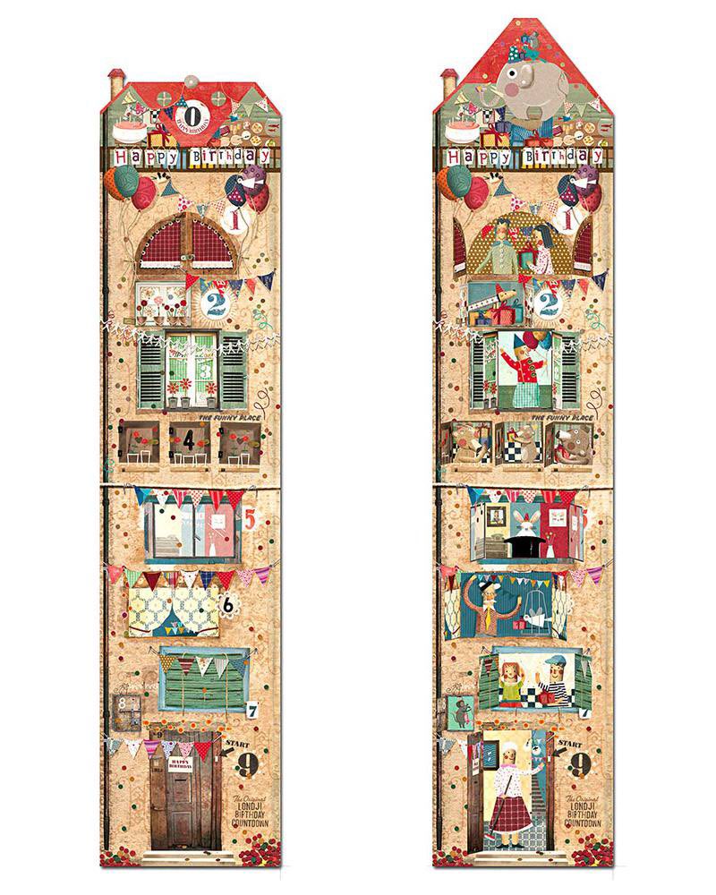 Calendario de cuenta atrás cumpleaños, abre las ventanas 9 días antes y descubre muchas sorpresas.#cumpleaños