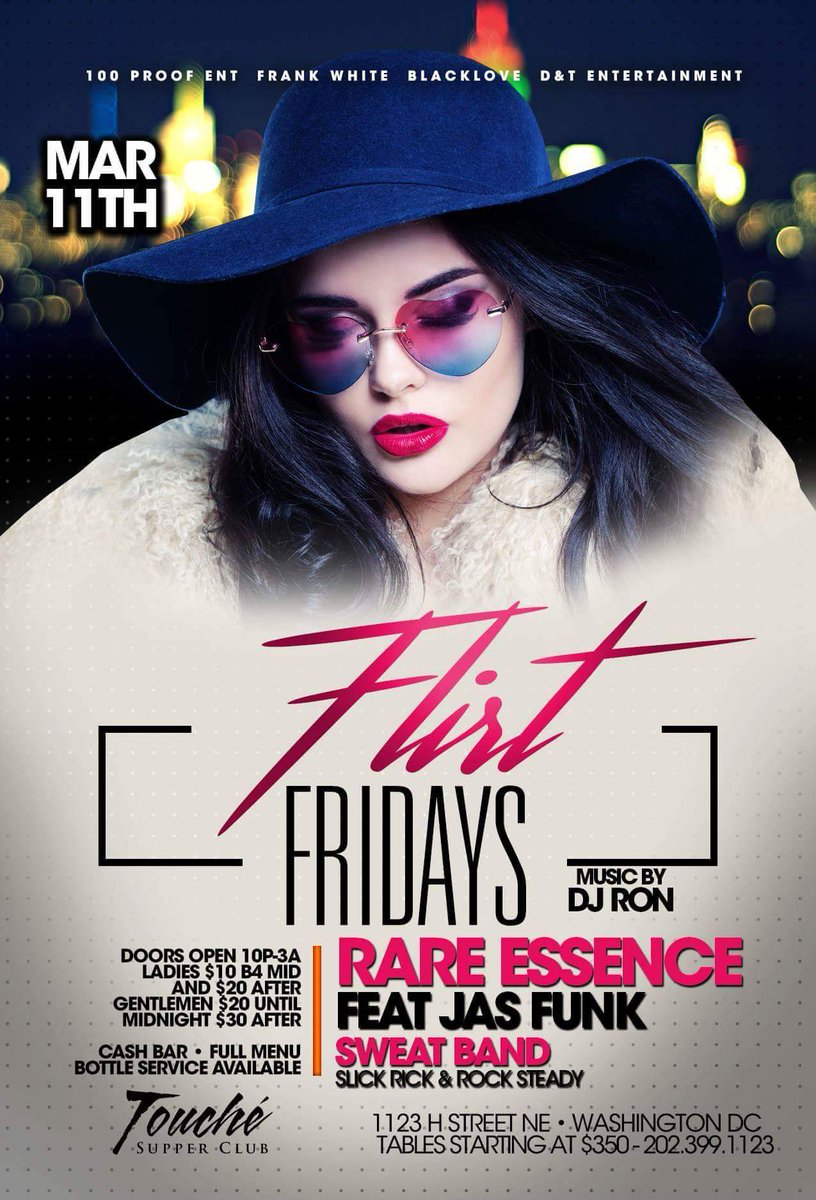 TeiaLewis's tweet photo. *** TONIGHT
RARE ESSENCE featuring JAS FUNK
Ladies $10 before 12 midnight
Fellas $20 before 12 midnight
#100proof https://t.co/mQBgdi0iV5
