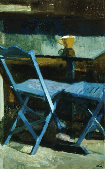 VicoLudovico's tweet photo. #PostImpressionism
Panayiotis #Tetsis
The blue chairs II,1976
Bgiorno @alecoscino @Aleph49 @Asamsakti @Papryka5 https://t.co/O1ZgwbUt58