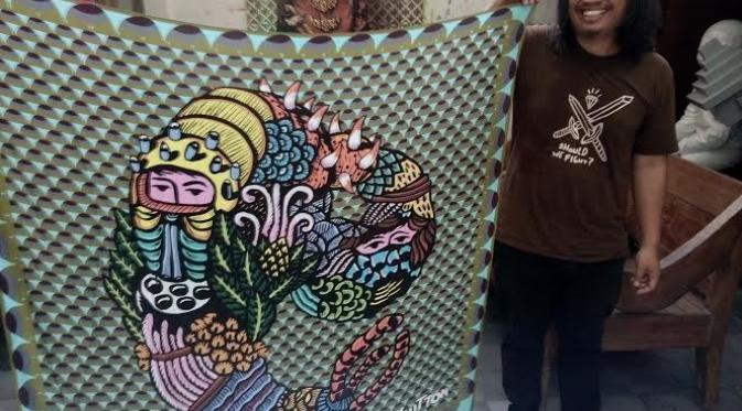 Cerita Seniman Yogyakarta Mendesain Syal Louis Vuitton  regional.liputan6.com/read/2456385/c…