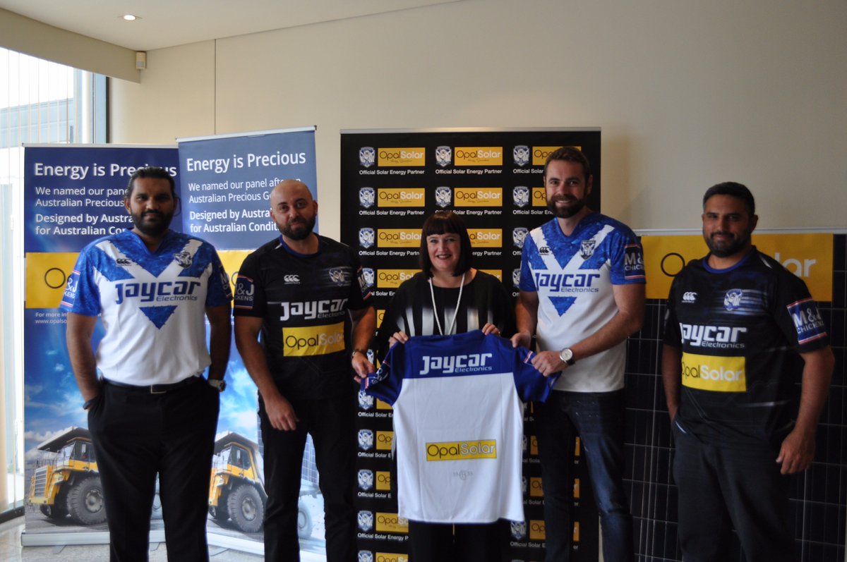 OpalSolar's tweet image. A visit from Raelene Castle, CEO of the @NRL_Bulldogs-exciting year ahead for the Bulldogs and Opal Solar!