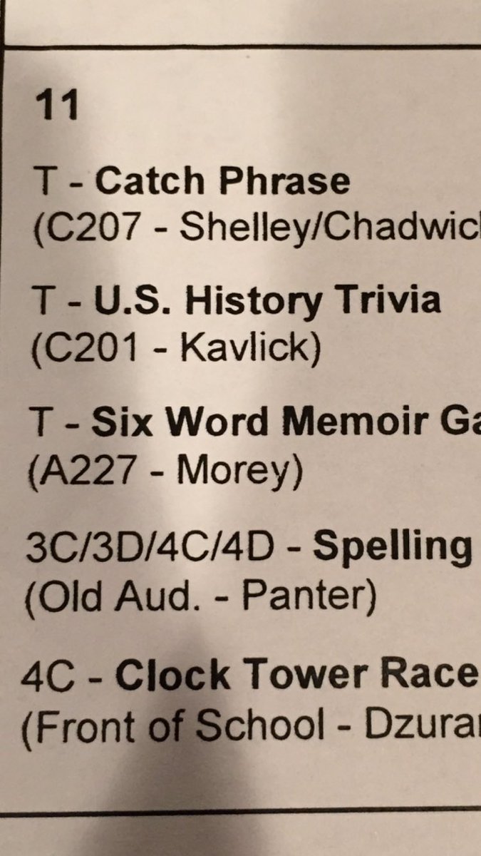 EVENTS TOMORROW!!!! We are falling behind go out and support white squad!