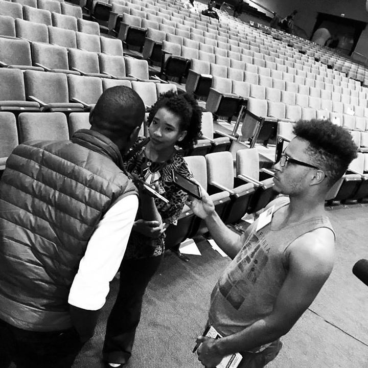 benjancewicz's tweet photo. Again, @DeRay is the last to leave, answering questions from supporters and press. #BaltimoreDebates https://t.co/JiTNWbimlq