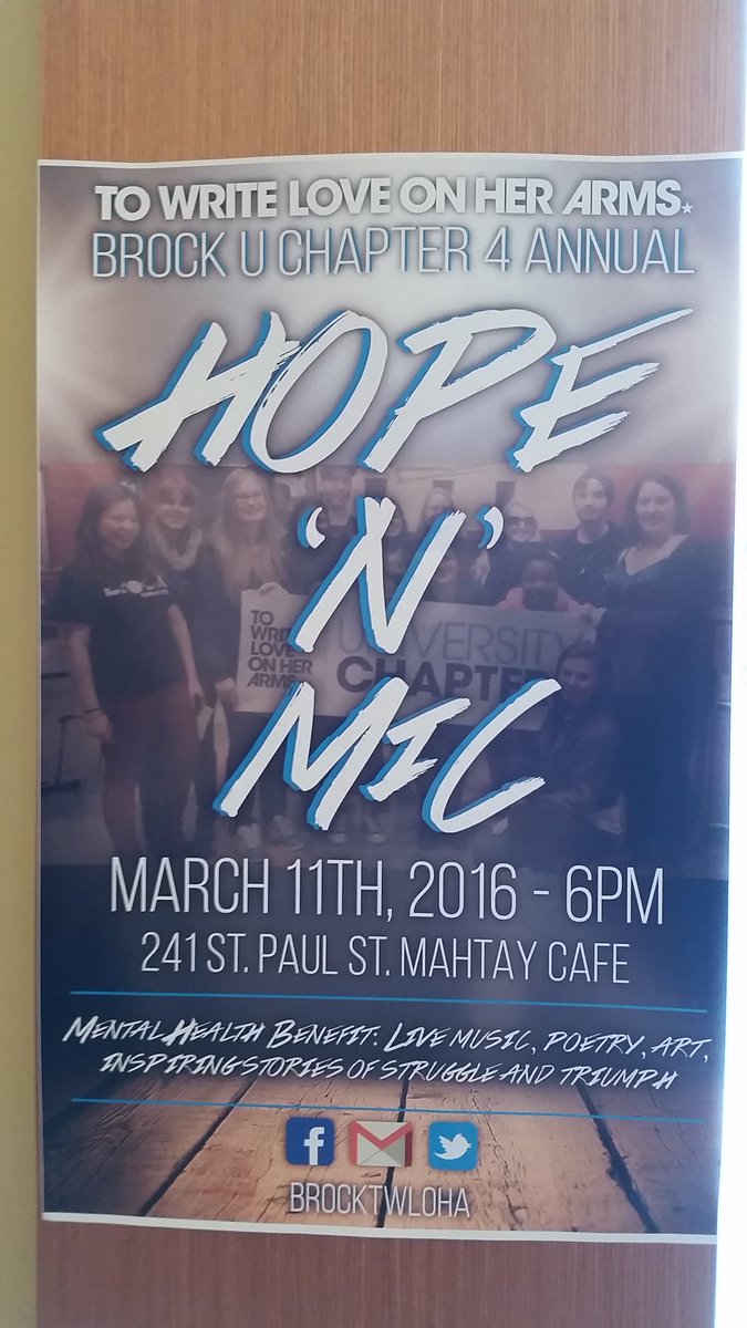 BrockTWLOHA's tweet photo. The countdown is on Badgers! #onemoresleep #HopeNMic let's keep the conversation going!! #MentalHealthAwareness https://t.co/pFaX25P3v3