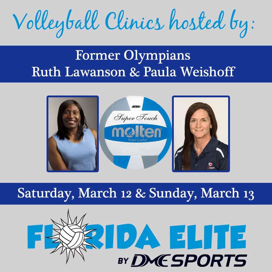 FEbyDME's tweet photo. Have you signed up for our clinic with former Olympians Paula Weishoff and Ruth Lawanson? https://t.co/h0MQrzJoIb https://t.co/g6kQYDUx9G