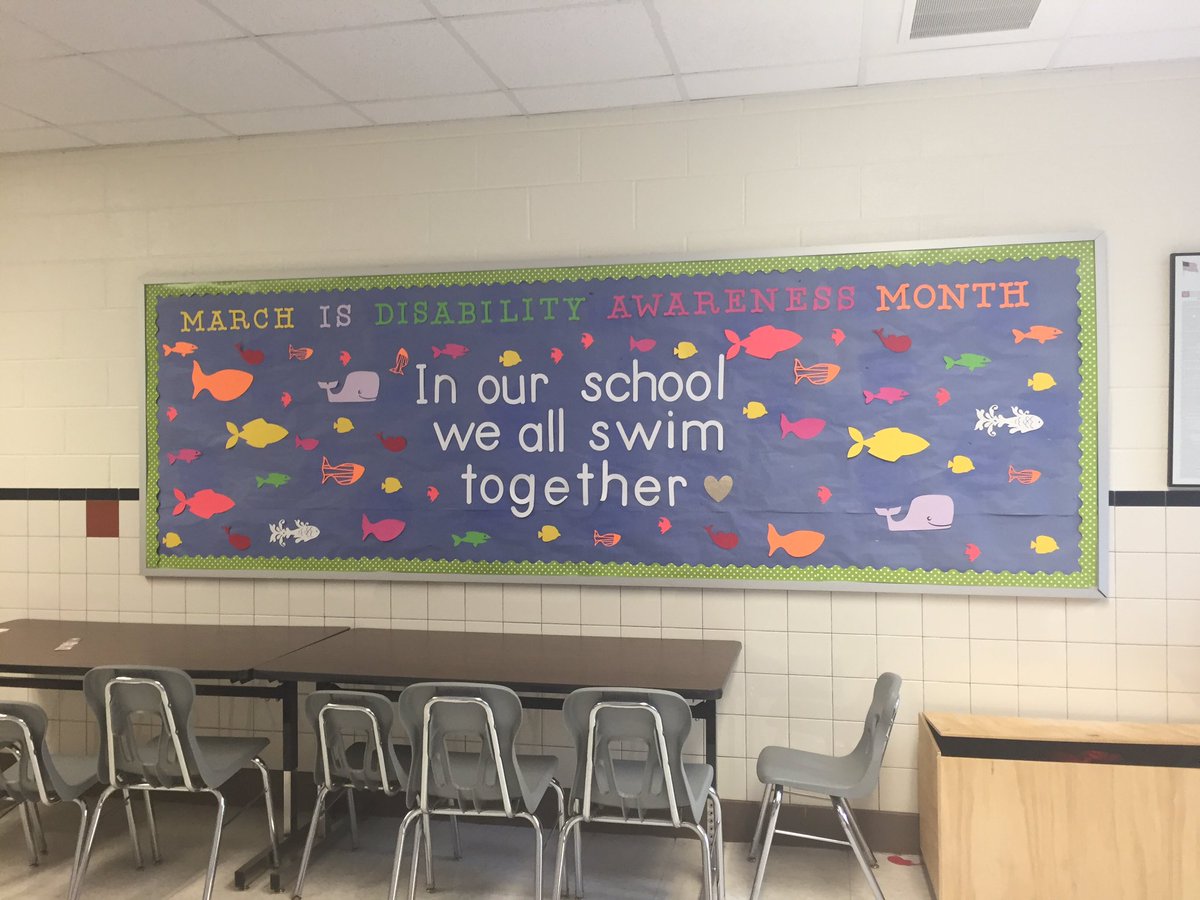 kate_bouch21's tweet photo. March is Disability Awareness Month!! #nle16 #differentfish #sameschool #celebrateourABILITIES https://t.co/hfnsqdEsX9