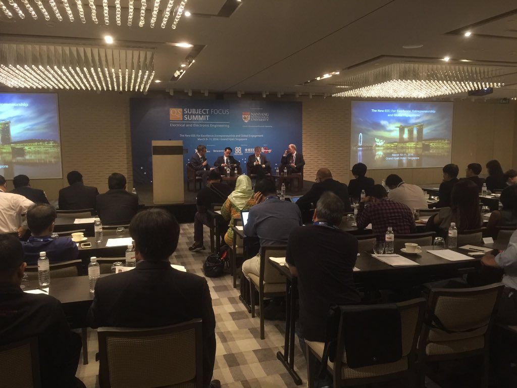 QSCorporate's tweet image. Final panel discussion at #QSSubjectFocus #ElectricalandElectronicEngineering