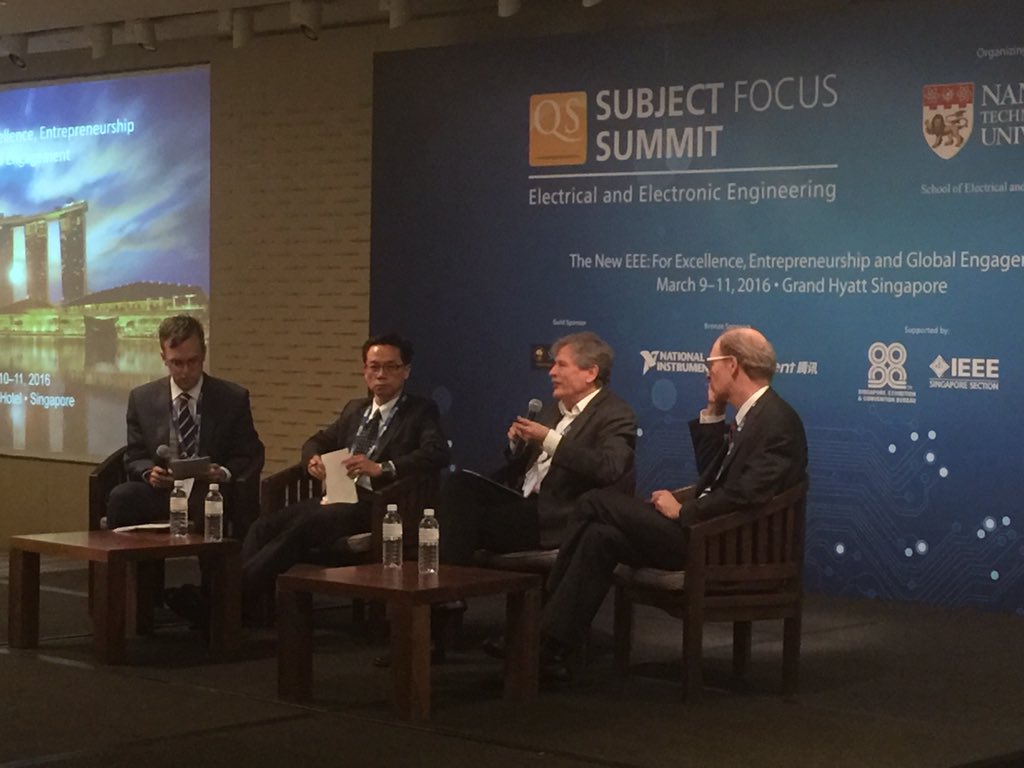 QSCorporate's tweet image. Final panel discussion at #QSSubjectFocus #ElectricalandElectronicEngineering
