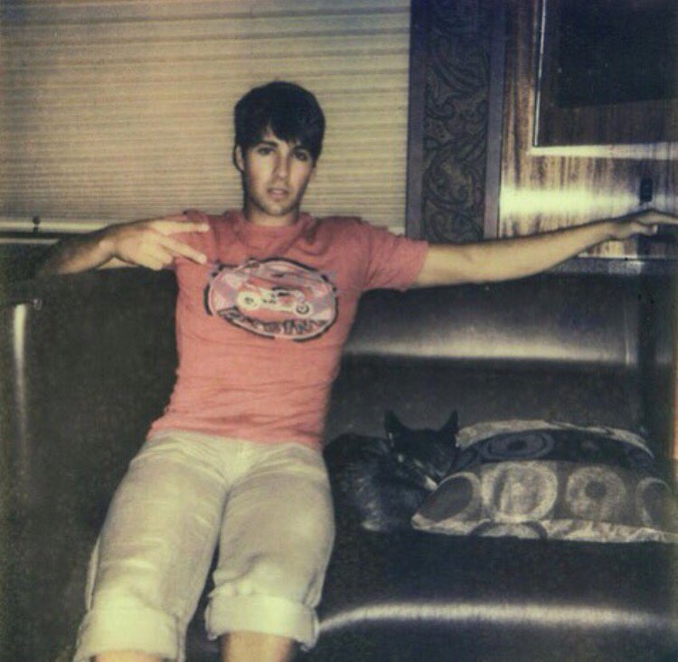 jamesmaslow's tweet photo. #tbt baby James and  Fox not giving AF on tour https://t.co/eUlbfheagT