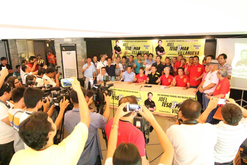 senatorjoelv's tweet photo. Its official na po. Big4 Transport Groups strongly endorsed their no.1 candidate 🙏 #pasangmasda #fejodap #acto #ltop https://t.co/2Ev4LuUdbF