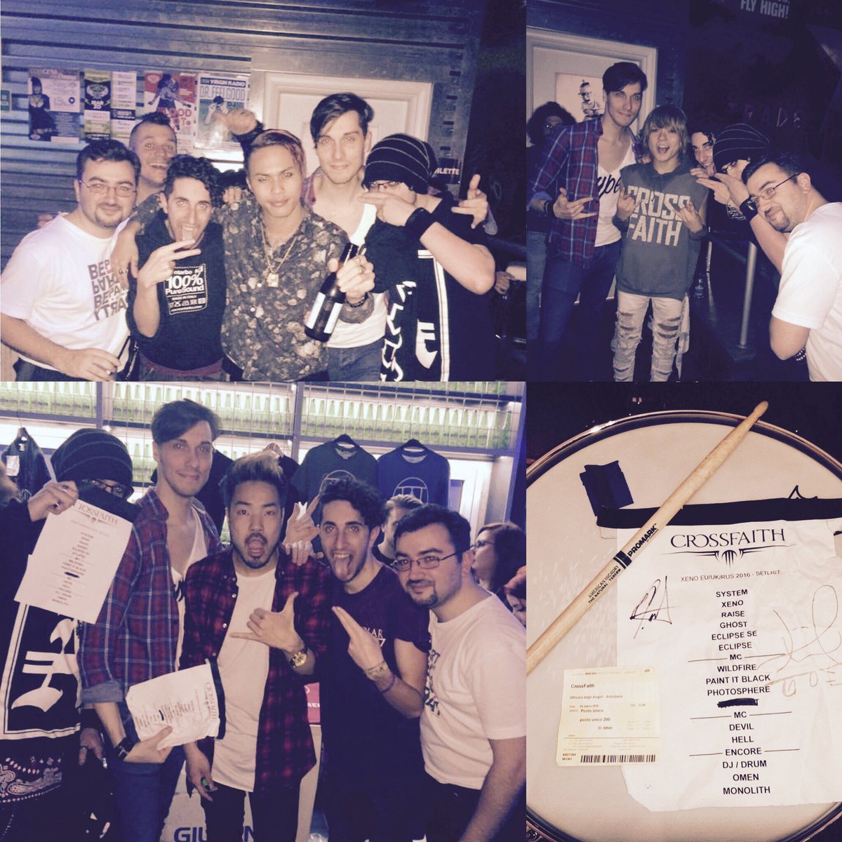 A pic taken at <a href="/CrossfaithJapan/">CrossfaithJapan</a> 's gig in Verona! Amazing!