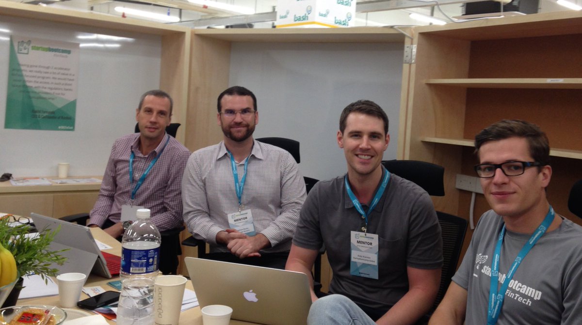 sbcFinTech's tweet photo. Happy days = #SBCSelectionDays! Plenty of energy in the meeting rooms as partners & mentors meet the top 20 startups https://t.co/nMGPfa1AKS