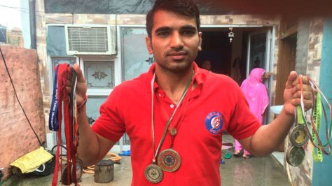 WizzKabaddi's tweet photo. @ProKabaddi League came as a blessing for @DabangDelhi's @AmitChhillar07. Read: https://t.co/N6qo4HFhEa #Pangistan https://t.co/AmspTdTGhc