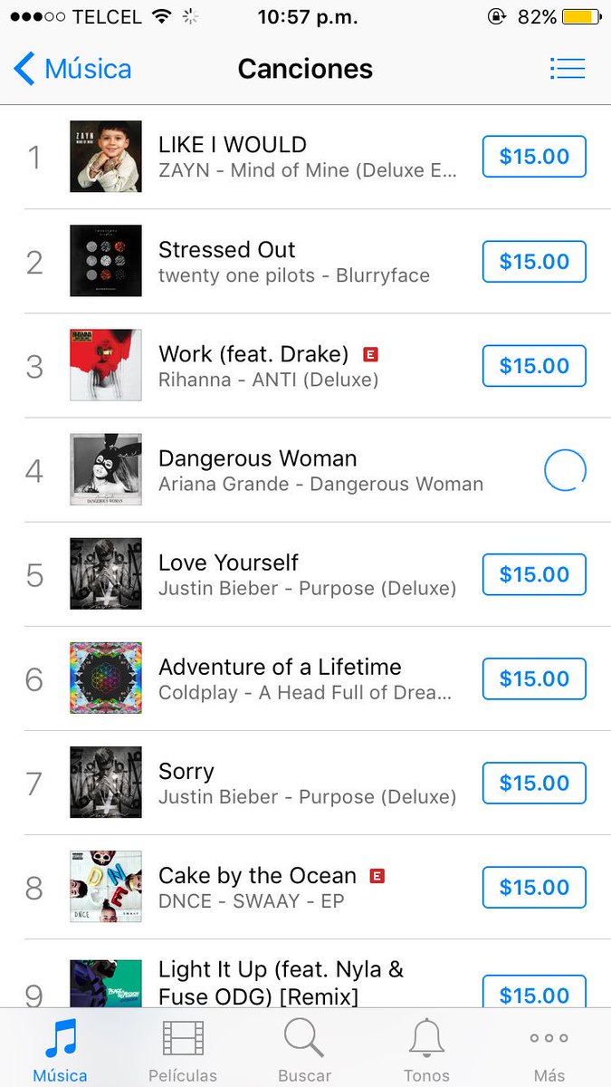 fooImina's tweet photo. @ArianaGrande .#DangerousWoman IS #4 IN MEXICO  #BuyDangerousWomanOniTunes https://t.co/4NbeJ4bAp0