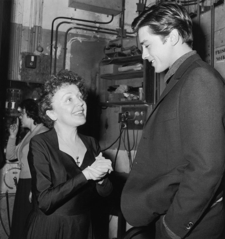 This is What Alain Delon and Edith Piaf Looked Like  in 1959 