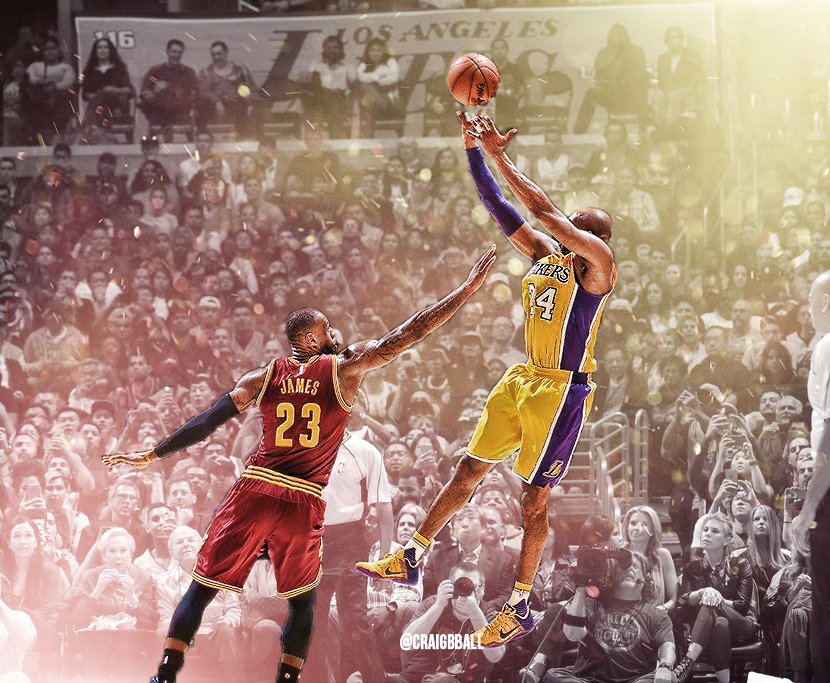 seefreeman's tweet photo. Just for fun. Last Kobe vs Bron. https://t.co/xtwVzvBpDt