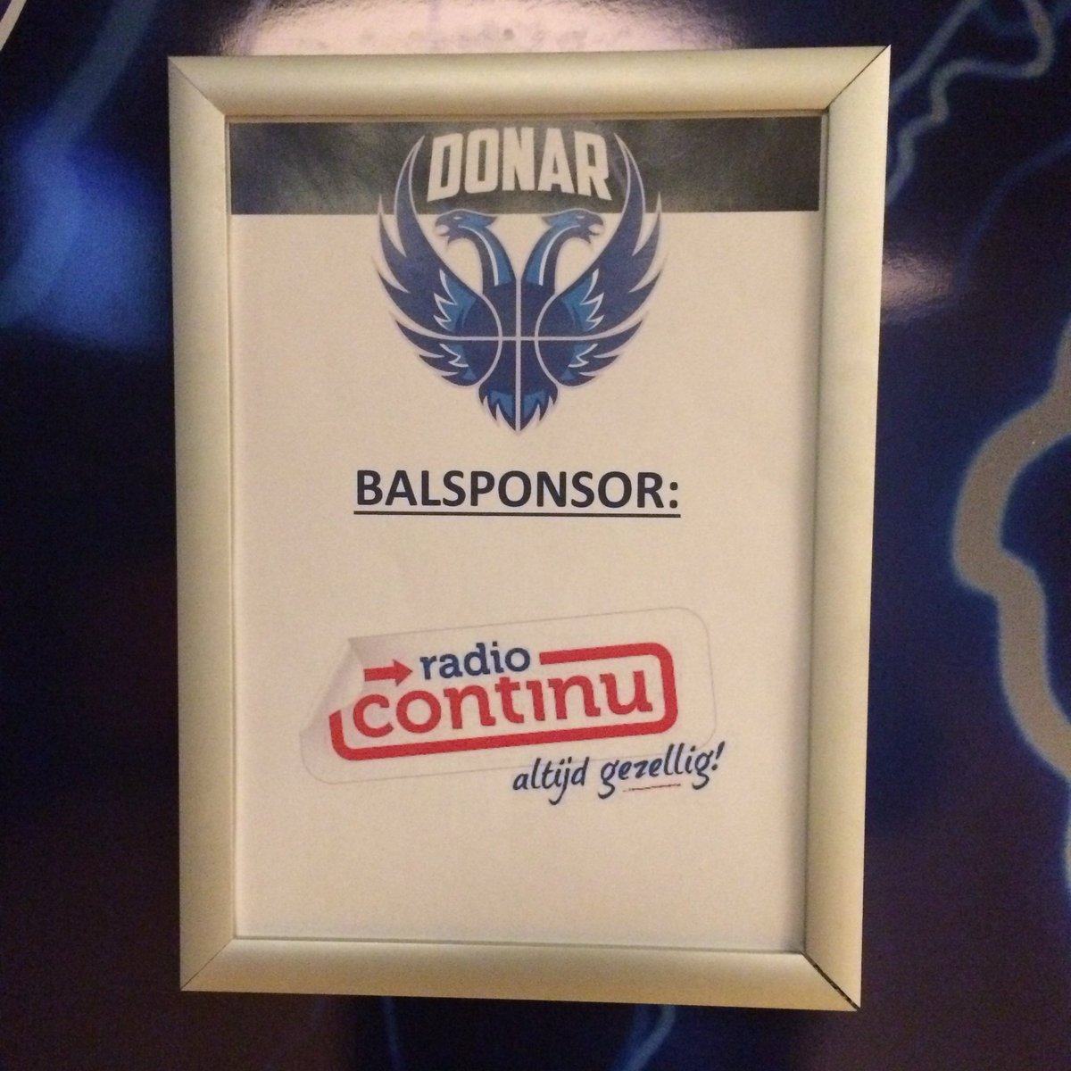 Prachtige wedstrijd Donar aan de leiding!
Trotse Balsponsor!