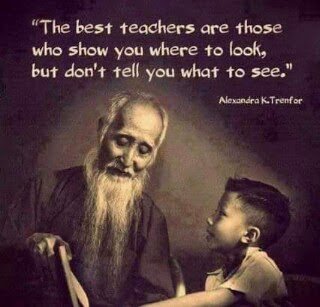 Geko1967's tweet photo. The best teachers are those who show you where to look, but don't tell you what to see. #AlexandraKTrenfor https://t.co/zzoIzO4QHE