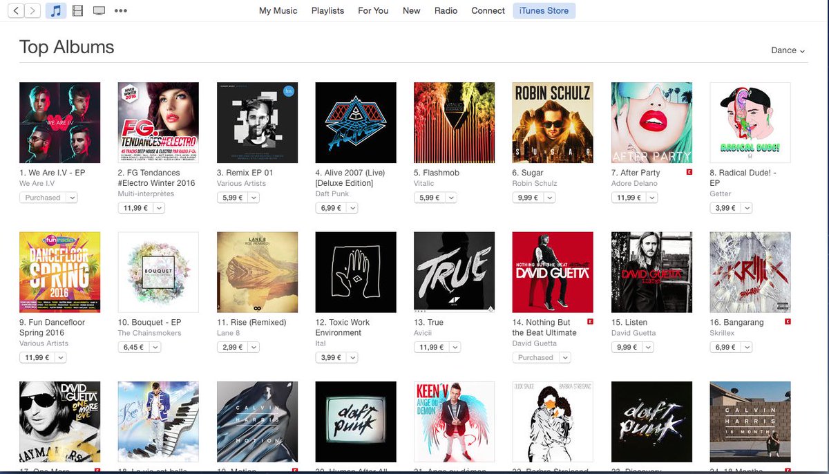 Numéro 1 des ventes dance sur #iTunes !!! MERCI #weareiv #itunes #ep #itunes #chart #number1 #amazing !!!