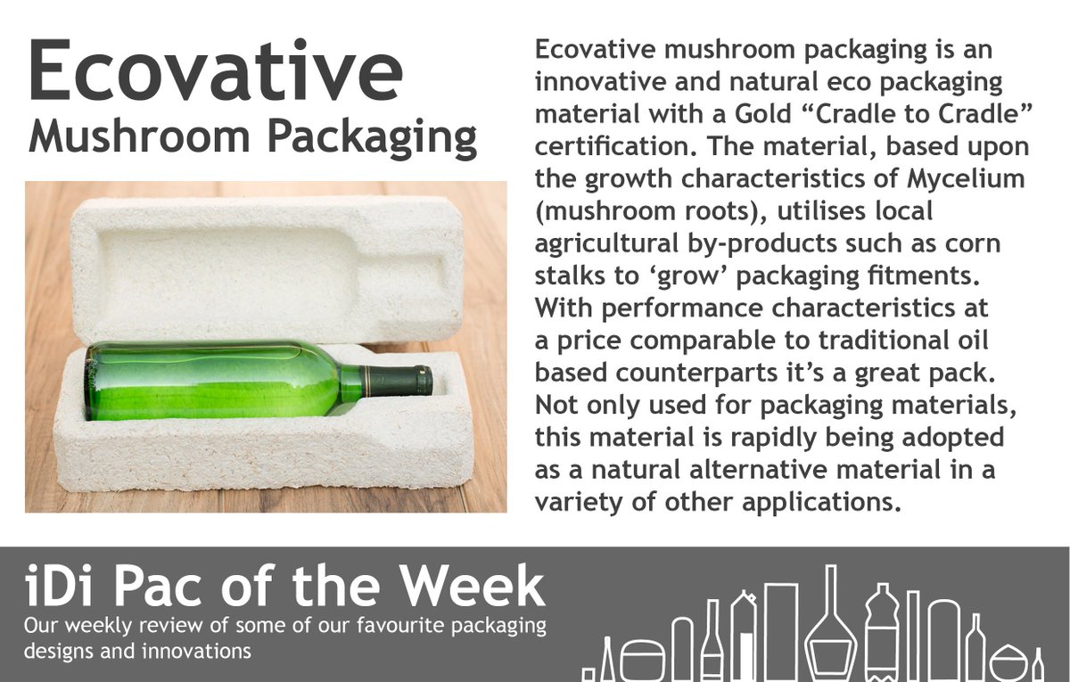 packaging_idi's tweet photo. Our #packoftheweek is the Ecovative Mushroom Packaging #cradletocradle #innovation #sustainable https://t.co/nBUSUEB3qx