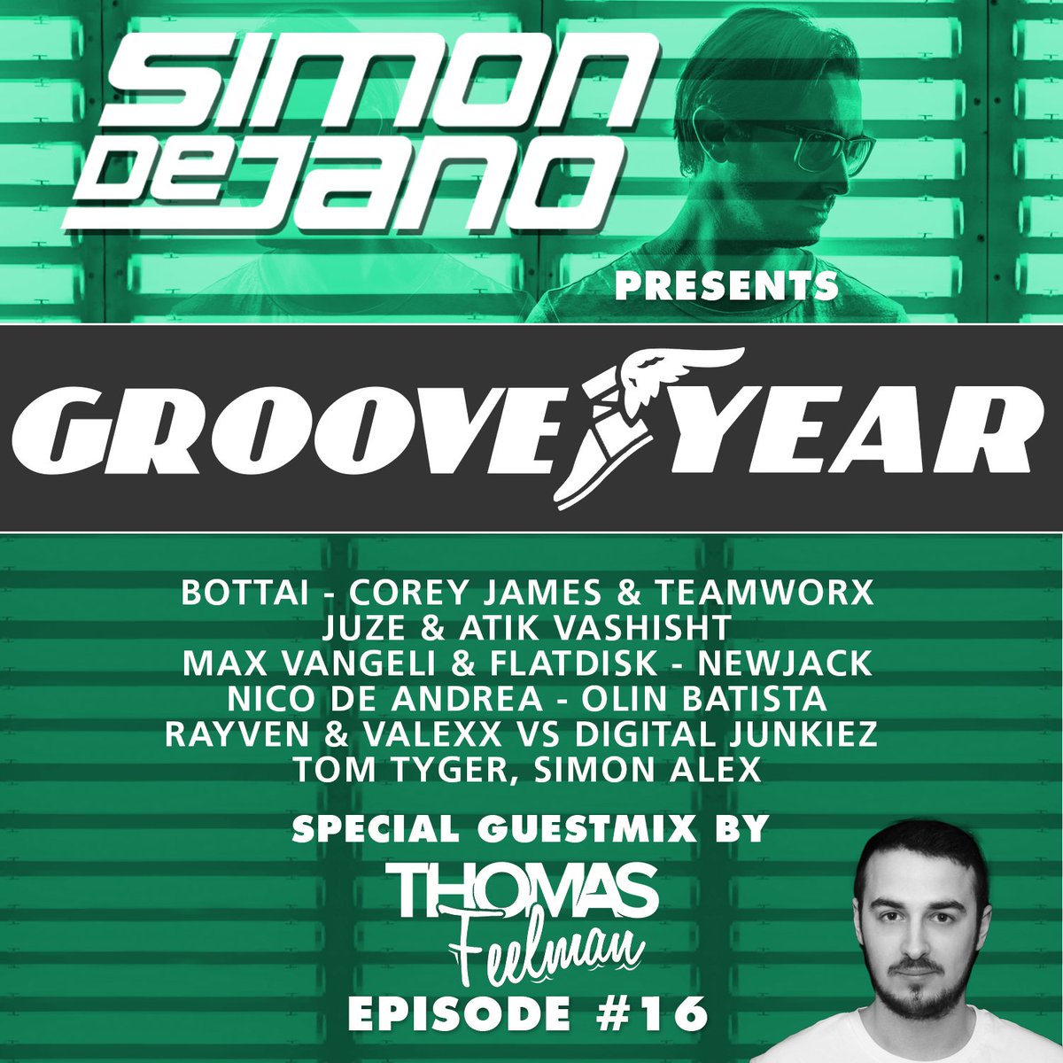 Simondejano's tweet photo. #grooveyear OUT NOW! Feat @CamelPhat @BottaiMusic @juzemusic @FLATDISK @JohannesKlahr @ThirdPartyLive @StillYoung_CA https://t.co/LPwQfz1aaS