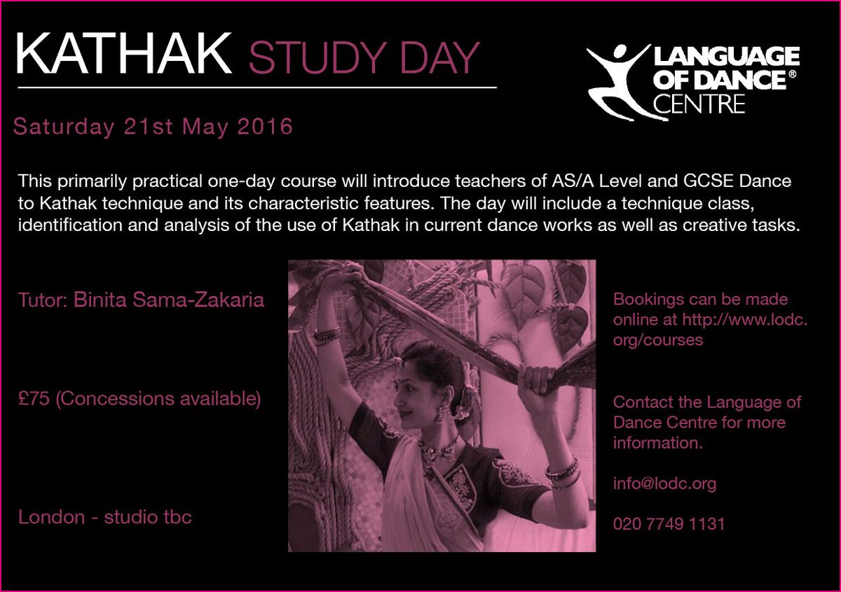 Sign up for our exciting Kathak Study Day! #danceeducation #coursesinlondon #languageofdance
