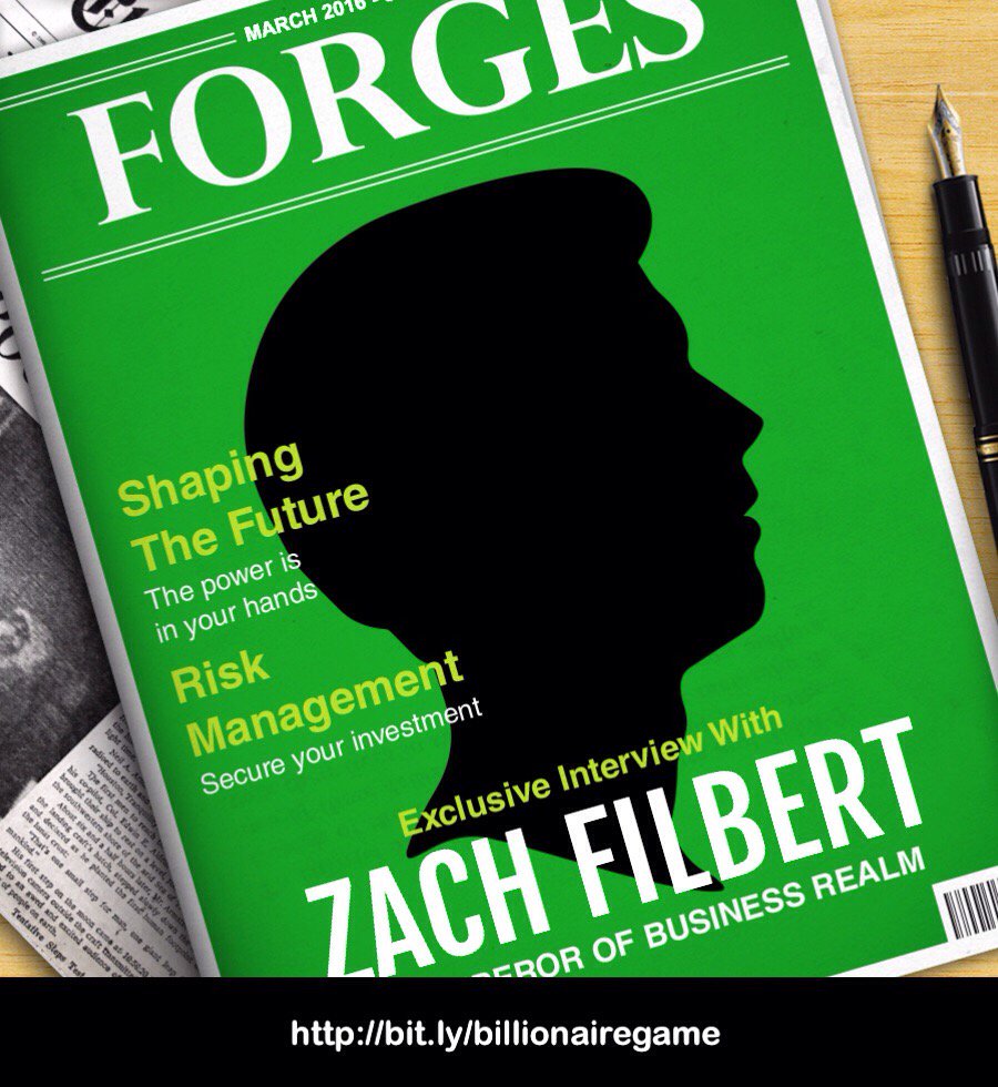 zachfilbert's tweet photo. Read my story as a Billionaire. as featured in this magazine https://t.co/0lA0wuq8cP https://t.co/6fGtGcOkE4