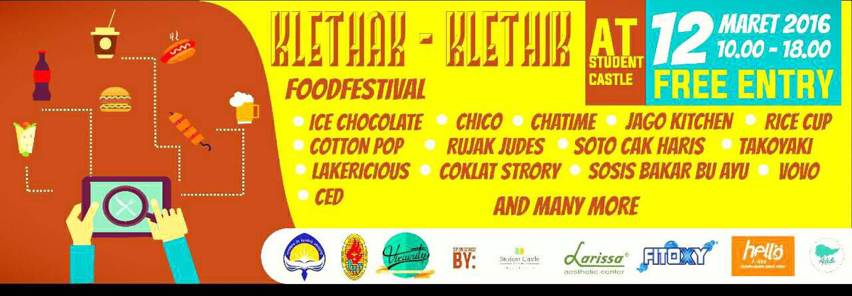 Yang suka jajan jajan bisa ikutan nih di "KLETHAK-KLETHIK" Viciurity besok. Free entry!!