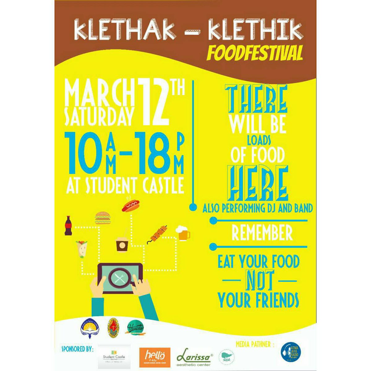 Yang suka jajan jajan bisa ikutan nih di "KLETHAK-KLETHIK" Viciurity besok. Free entry!!