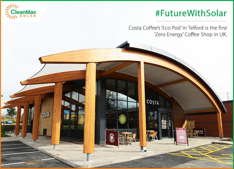 CleanMax_Ofc's tweet image. #FutureWithSolar Even coffee shops now are contributing to #CleanEnergy! When are you adapting?