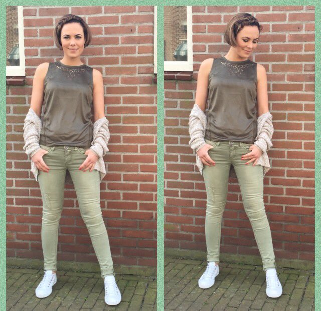 ''Wear Green'' groen is hot. Van kaki tot olijfgroen. Garcia <a href="/Felice_Urk/">Felice</a>