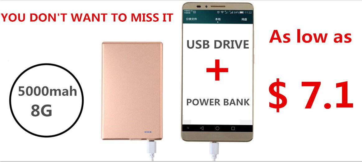 Begif_tech's tweet image. newest promotional @USB Flash driver 8GB+ @Powerbank 5000mAh