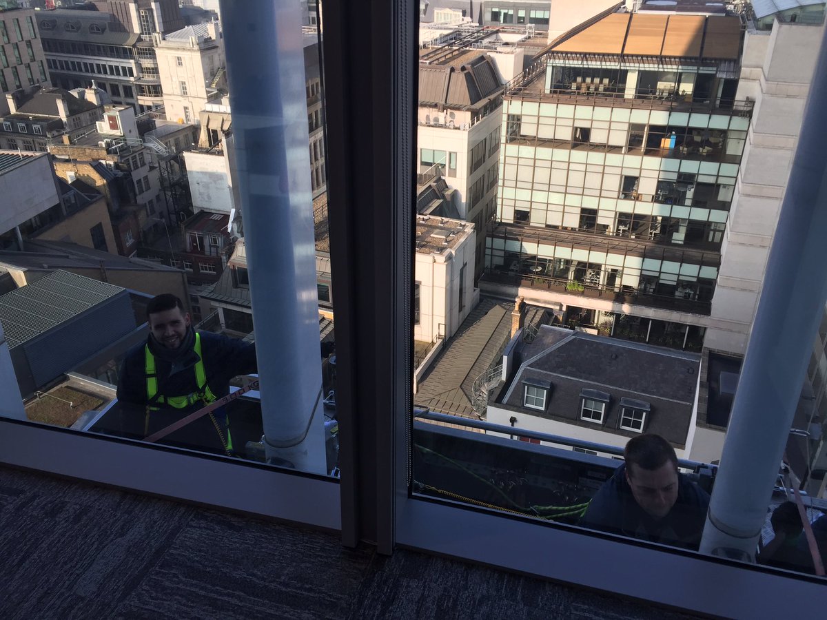 Sareyware's tweet photo. Happy smiley window cleaners this morning! #20Fen https://t.co/Vv6BRGkYCS