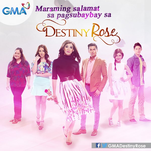 Mga Kapuso, maraming salamat sa lahat ng sumubaybay sa Destiny Rose! #DestinyRoseFinale
