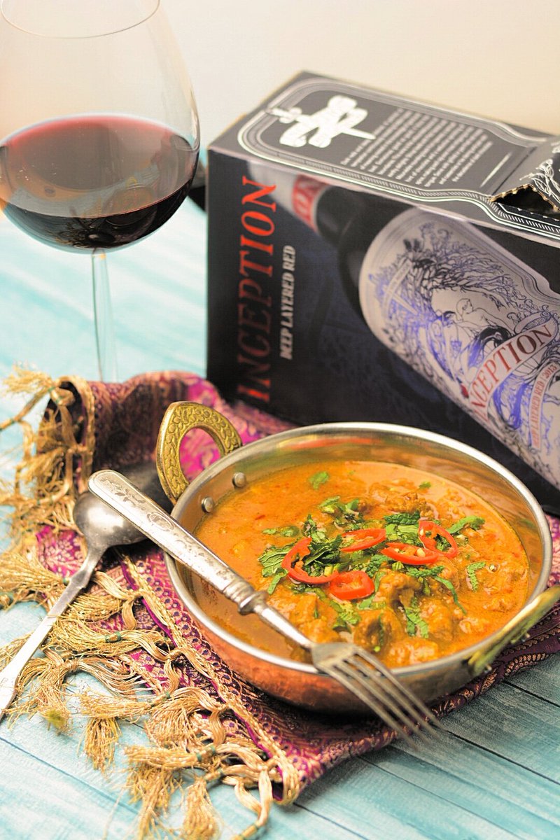 flavorado's tweet photo. Makeahkolle punaviinillekin on paikkansa. #lammascurry #lambcurry #inceptionwine #viinimaa #deeplayeredred https://t.co/AXpods3EHn