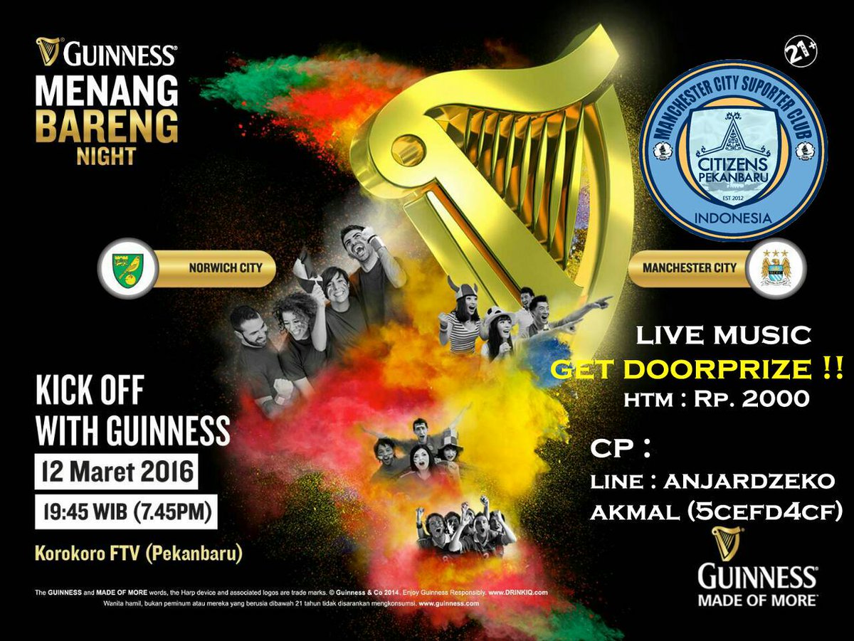 NOBAR
Venue : Koro Koro FTV Panam, Pekanbaru.
More Info :  Anjar 081276452888
<a href="/mcfcindo/">Man City Indonesia</a>