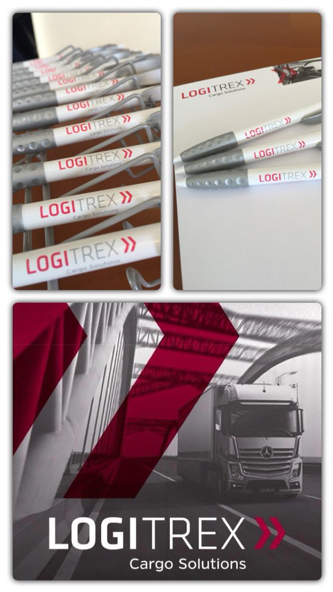 Wij mochten voor <a href="/LogitrexCargo/">Logitrex</a> de #balpennen en A5 #schrijfbloks verzorgen. Het resultaat mag er zijn ! #top