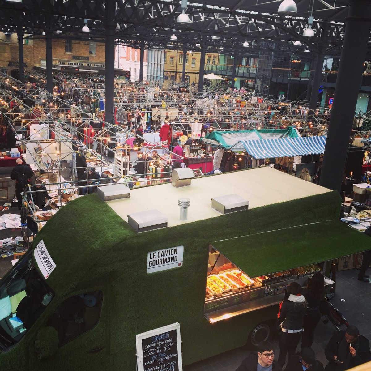 Cool van &amp; delicious food <a href="/LeCamionUK/">Le Camion Gourmand</a> <a href="/oldspitalfields/">Old Spitalfields</a> <a href="/spitalfieldsE1/">Spitalfields London</a> #Spitalfields #Market #Antiques #Fashio