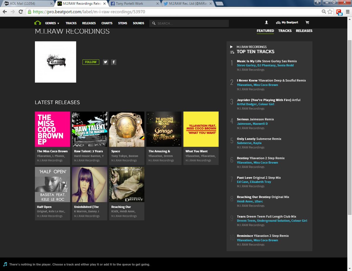Who makes this weeks <a href="/beatport/">Beatport</a> top 10 chart, &amp; whose No.1 for an incredible 7th week pro.beatport.com/label/m-i-raw-… #music