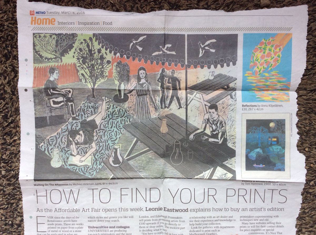 DTurveyPrints's tweet photo. Great to see Michael Kirkman featured in Metro. https://t.co/PnrPlsqTgo