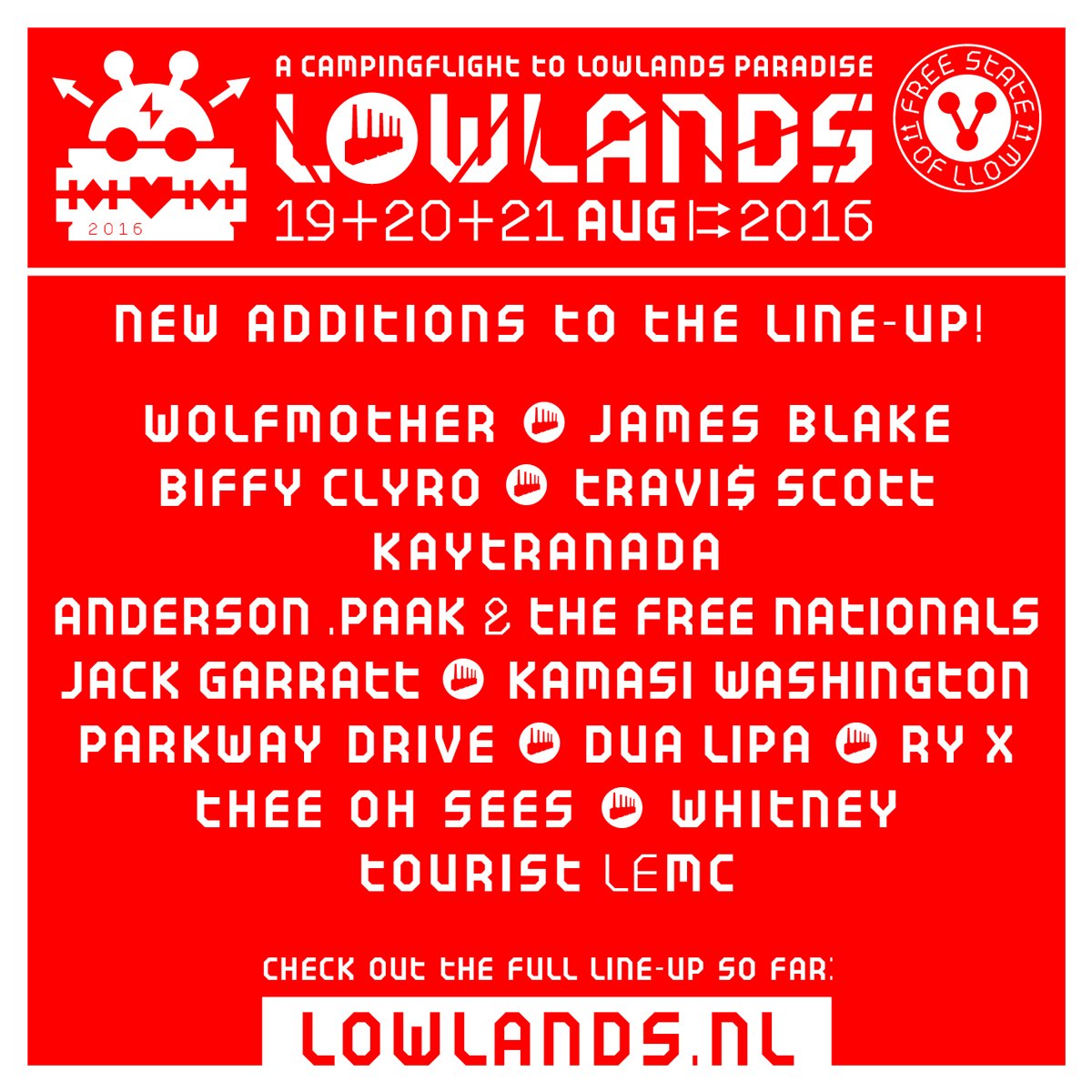 Lowlands Festival on Twitter 