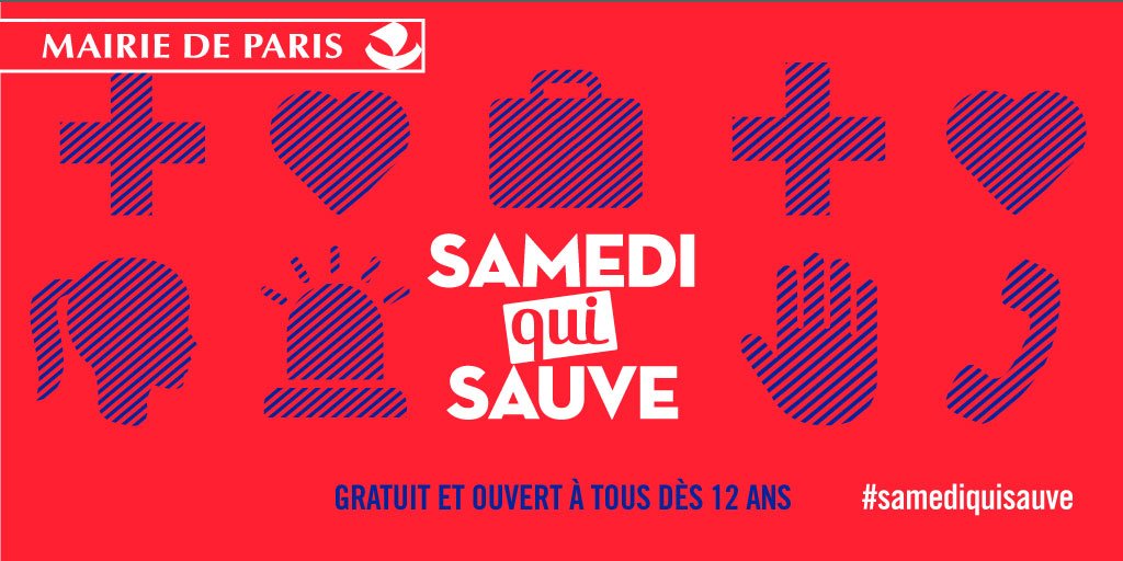 Apprenez gratuitement les gestes qui sauvent. 

Les informations sur : paris.fr/samediquisauve

#SamediQuiSauve